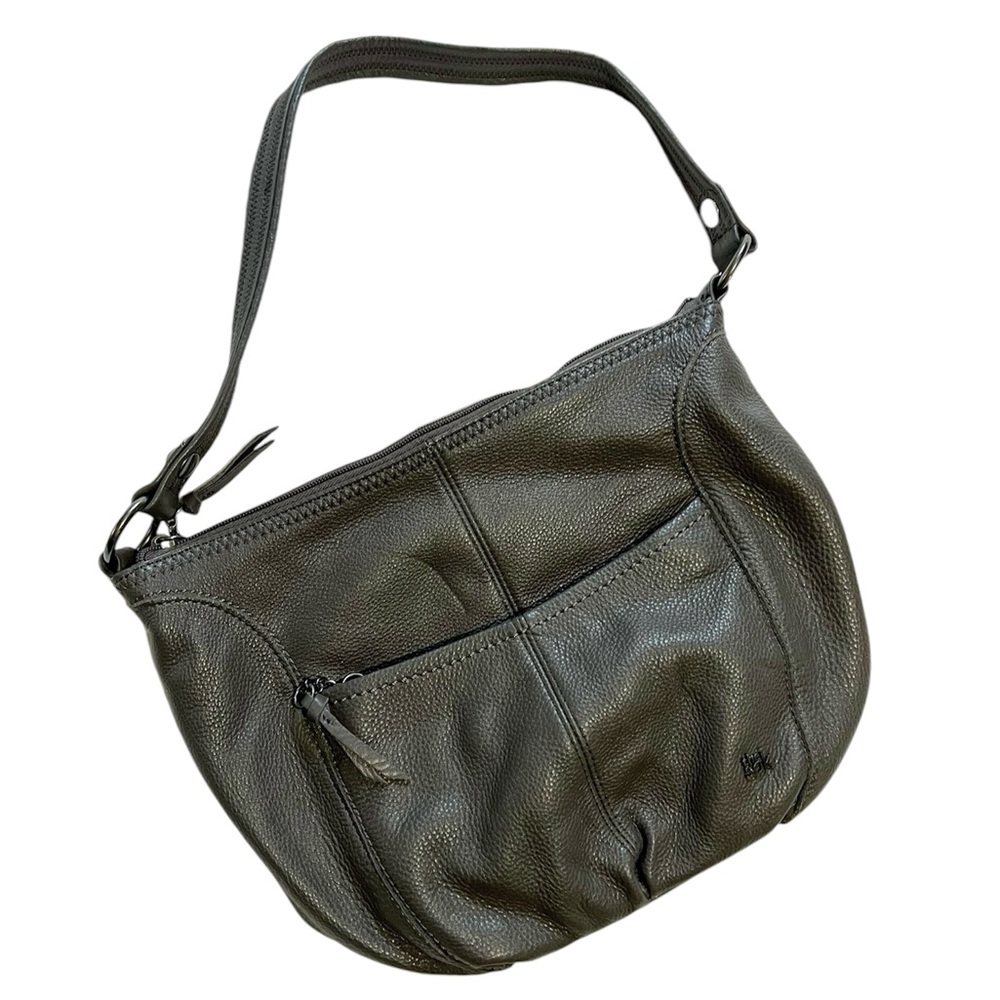 The‎ Sak Iris hobo shoulder bag gray pebble leather purse